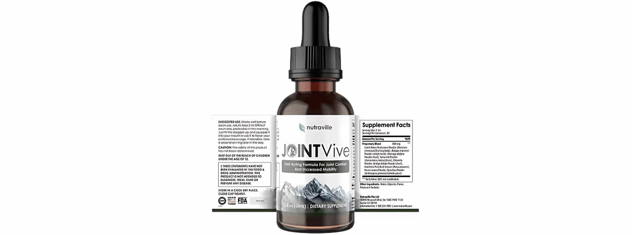 JointVive Supplement Facts Label